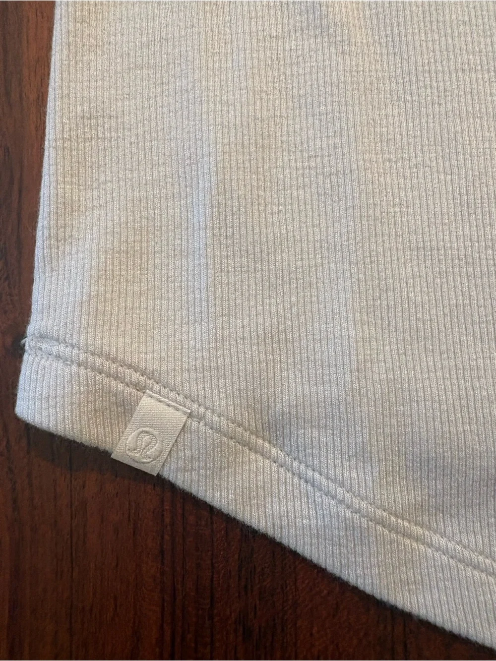 lululemon athletica Ribbed Crew Neck Tee — Cream NWT size 2